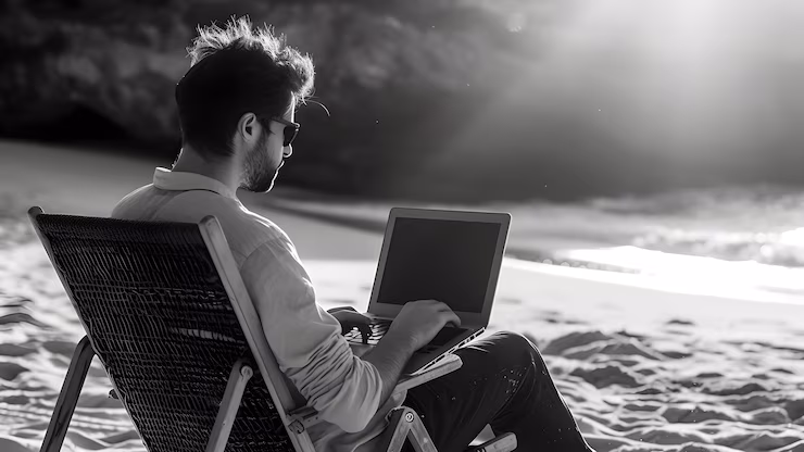 Programming lifestyle with modern developer workspace